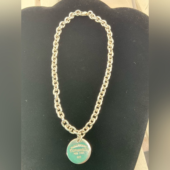 Tiffany & Co Sterling Necklace Chocker Round Tag 35.8 grams - Picture 5 of 7
